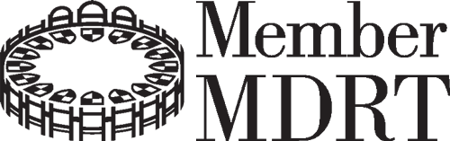 MDRT Member logo, and picture of roundtable