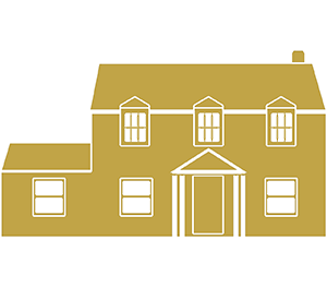 Image of gold colored house